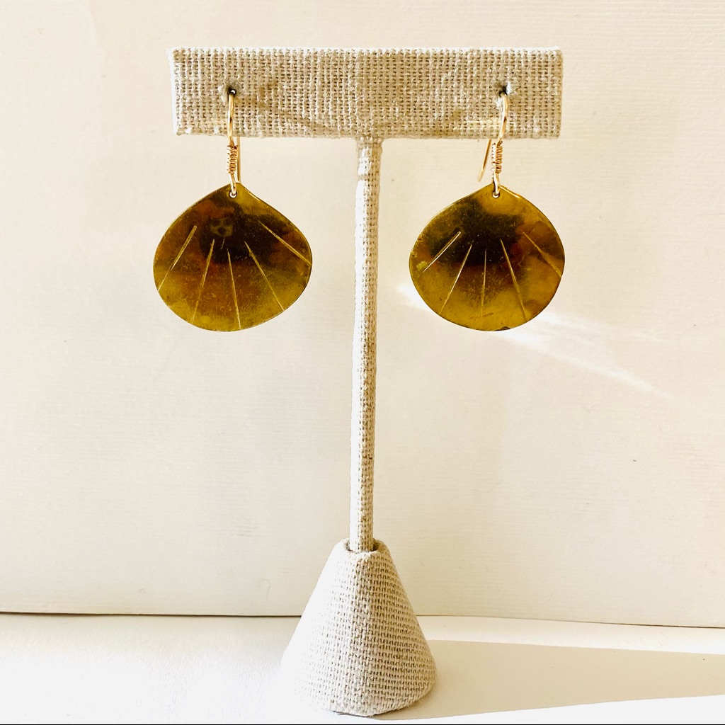 Rustic Shell Earrings